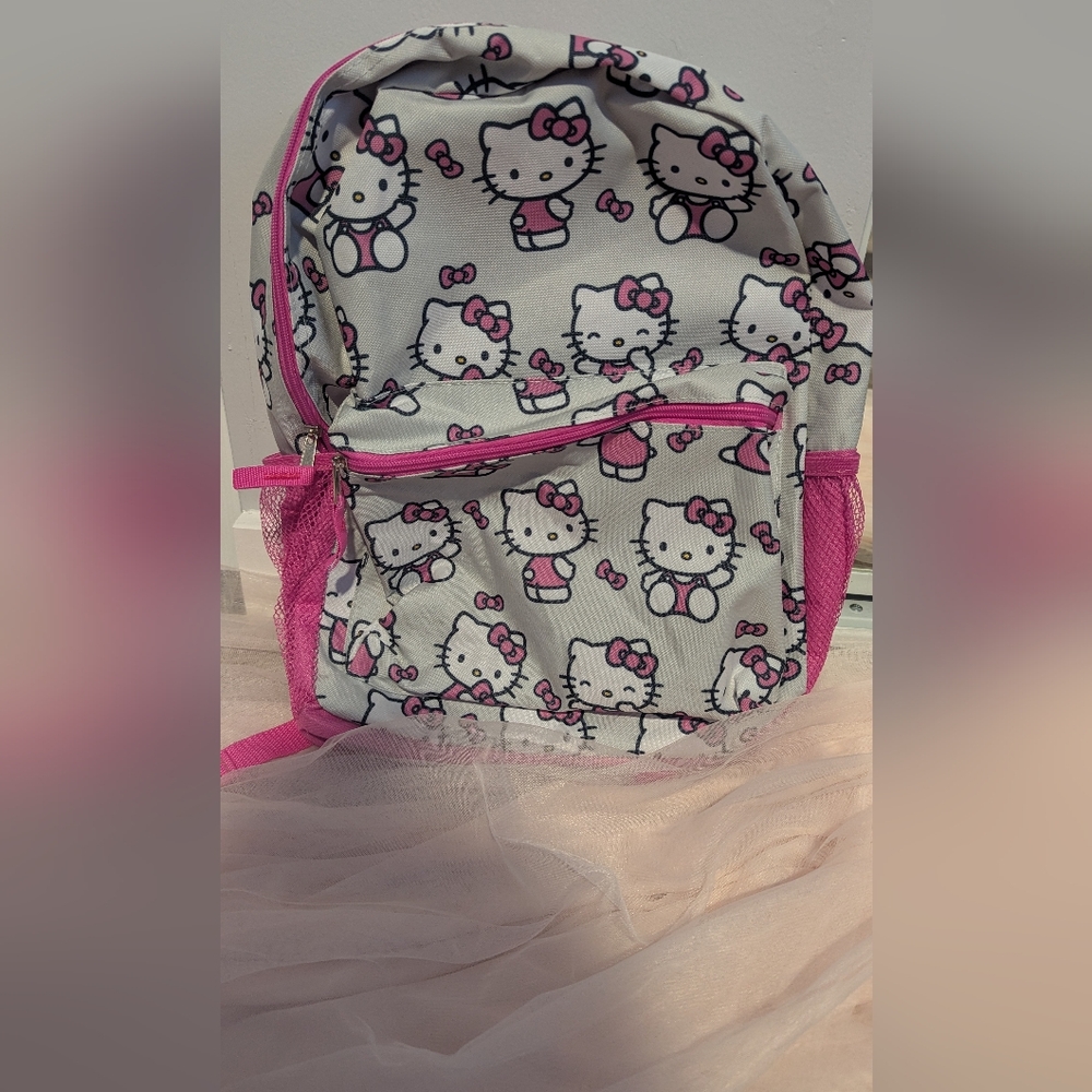 Hello Kitty Pink and Grey Kids Backpack